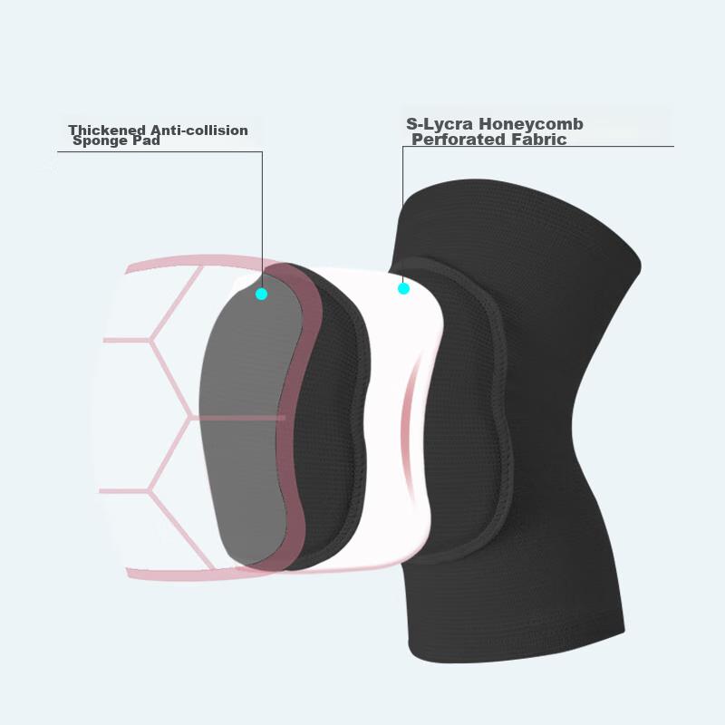 Chidong Dance Thickened Knee Pads, Yoga Dancing Non-Slip Knee Protection, Shock-Absorbing And Anti-Collision, for Adults And Children, 1 Pair