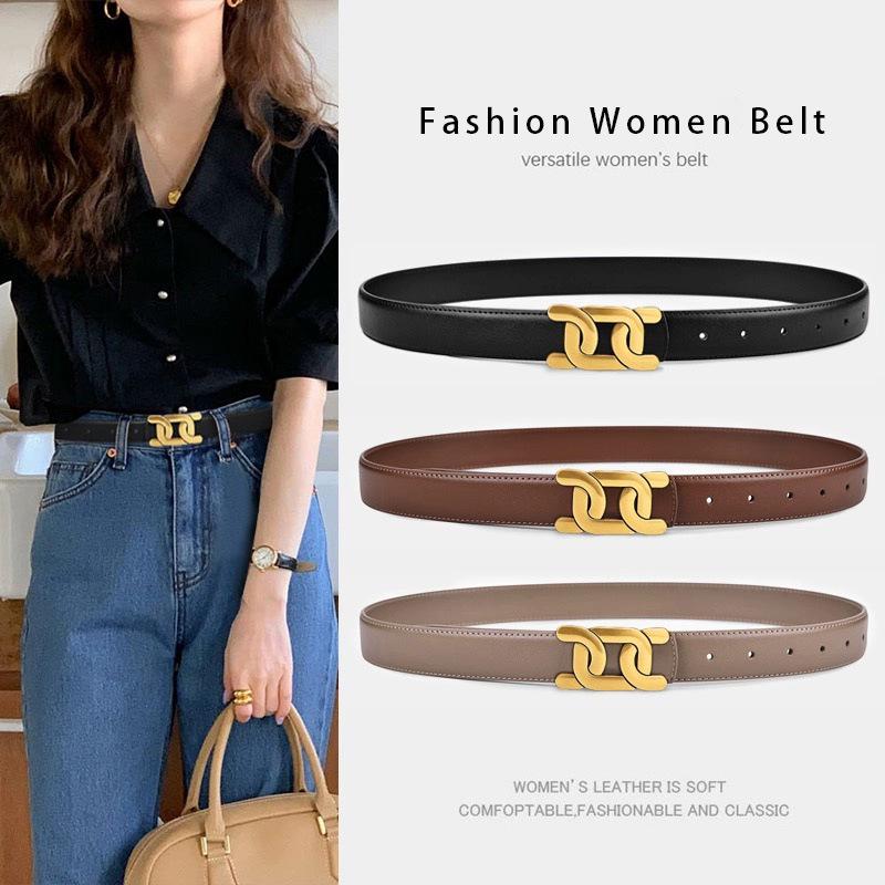2024 Women's Versatile Black Waist-Cinching Korean Style Fashion Belt