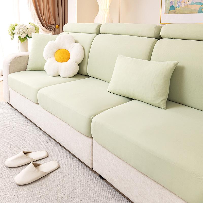 Universeller Sommer Eis Seide Sofabezug: Staubdicht, Anti-Katzenkratzer, Vollständige Umhüllung, Elastischer Überzug für Ledersofas.