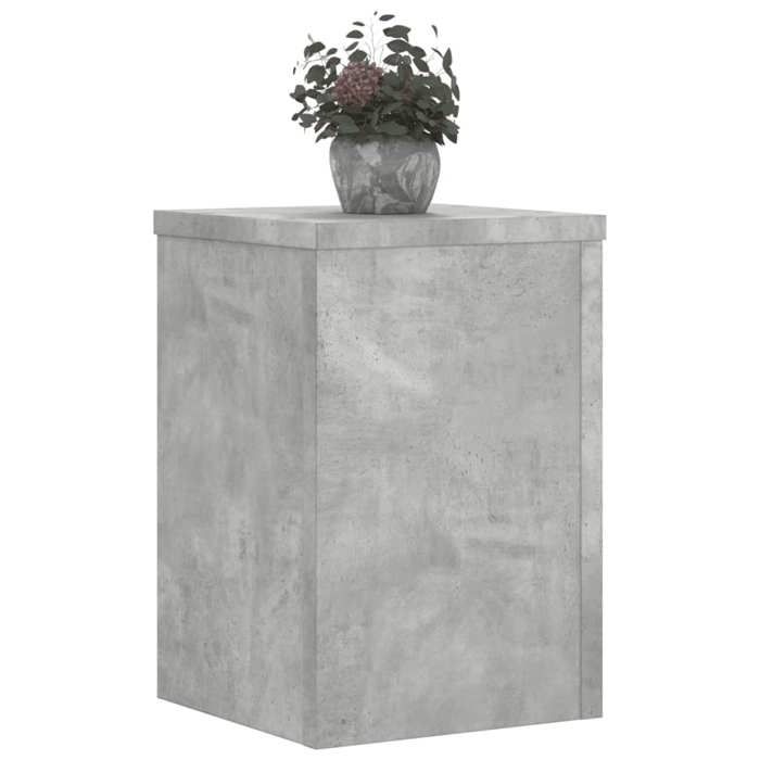 VidaXL Plant Stands 2 Pcs Concrete Grey Engineered Wood, Flower Stand, Pot Stand, Plant Stand 852909