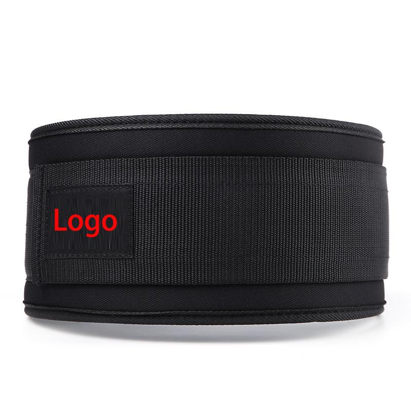Custom Logo Adjustable Lifting Belt Lumbar Support Back Support Brace Waist Weight Lifting Belt Weight Training Dip Belt S чёрный
