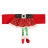 1Pc Chair Cover Girl Skirt Christmas Elf Christmas Decoration Santa Claus Belt DIY Christmas Dinner Seat Cover