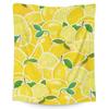 Lemon Series Printed Blanket Single Layer Fleece Blanket Quilt, Home Sofa Blanket Lunch Break Air Conditioning Blanket Cover
