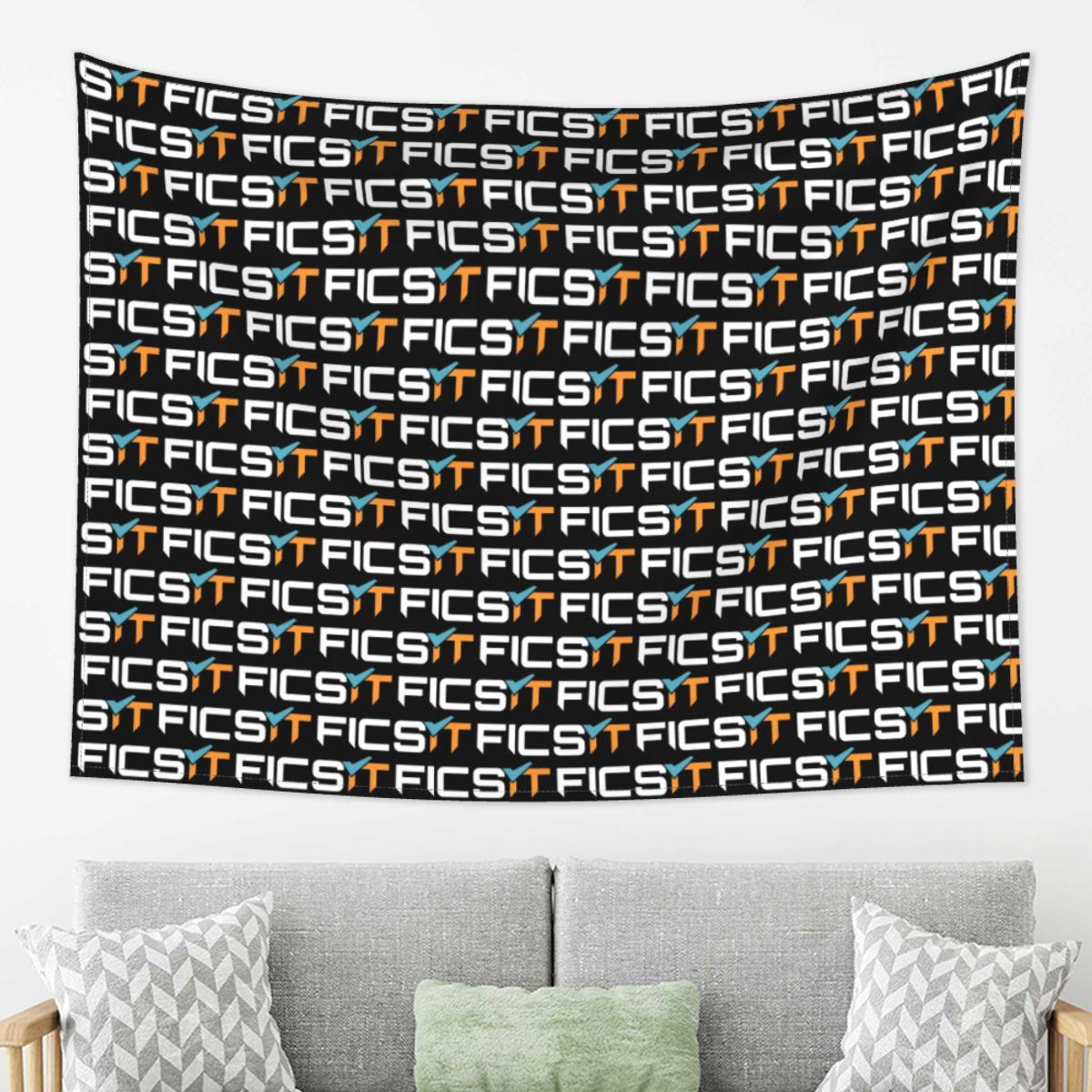 

FICSIT Satisfactory Logo Tapestry Wall Hanging Aesthetic Home Decor Tapestries for Dorm Room 74x94cm(29x37in)
