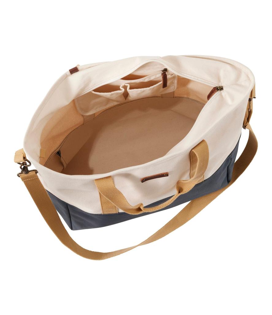 L.L.Bean Geantă Tote Nor'easter, Mare, Mărime Universală, Bronz ÎnchisCremăCaise Multicolor, 1000201035