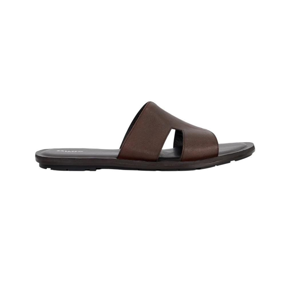 Dune London Mens Itos Leather Flat Slides