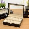 Lockable Jewelry Box 2/3/6/10/12 Grids Watch Display Box Watch Storage Box  Father's Day Gifts