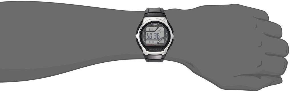 Casio Zegarek cyfrowy WAVE CEPTOR sterowany radiowo WV58A-1AV Męski (czarny)