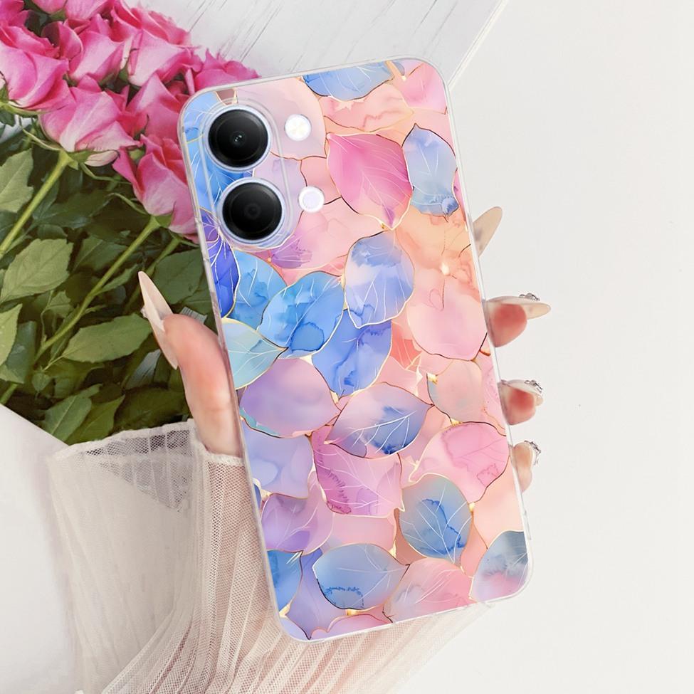 Handyhülle Für Vivo Y05 Hülle Transparent Ästhetisch Mode Schmetterling Süße Katze Cool Bemalt Weich Funda Für Y05 Vivo Hülle