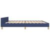 Vidaxl Bed Frame Without Mattress, Blue, 200X200 Cm, Upholstered