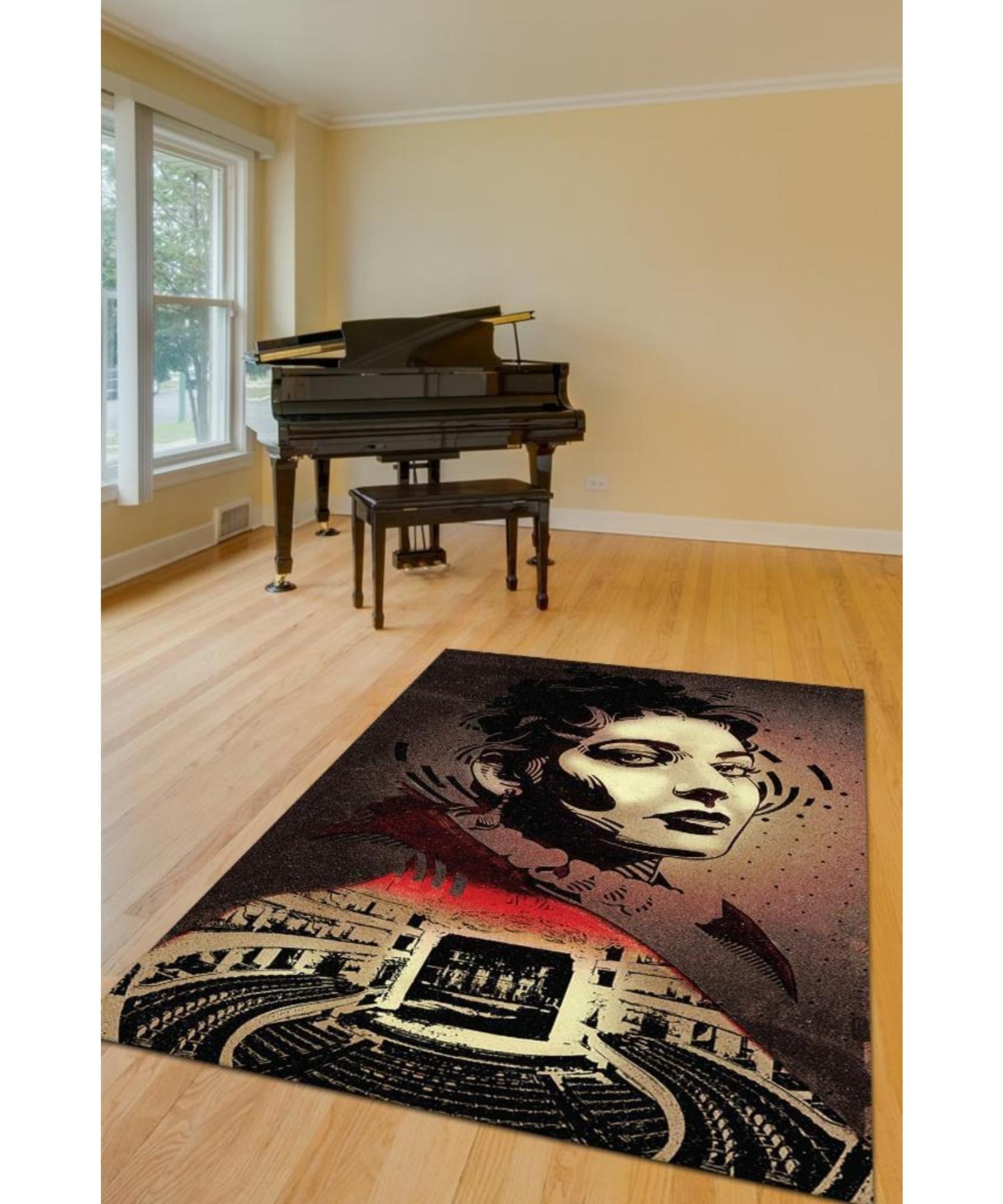 

Maria Callas Cotton Woven Based Washable Non-Slip Decorative Carpet