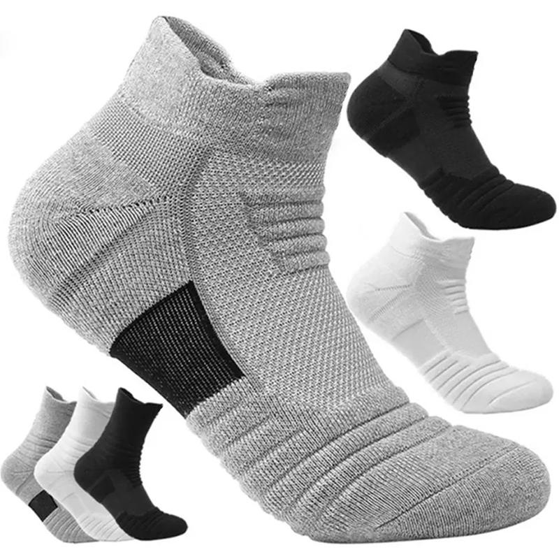 1/3pairs/Lot Men's Socks Compression Stockings Breathable Basketball Sports Cycling running Towel Socks High Elastic Tube Socks