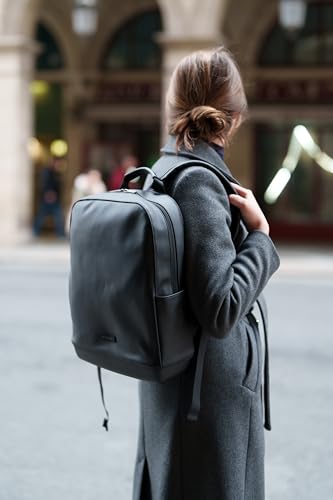 Moleskine Backpack, Fits 15-inch Laptop, Business Backpack, Backpack Collection, Soft Touch PU Leather, Black