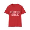 Chiefs Suck Softstyle T-Shirt, Chiefs Hater Shirt, Sports Gift Idea