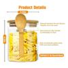 BHBL Glass Jars with Bamboo Lid & Spoons, Glass Jar with Airtight Lid, 15 Oz/450ML Glass Food Storage Containers 13Pcs
