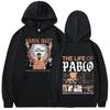Rapper Kanye West Graphic Print Hoodies THE LIFE OF PABLO Hoodie Men Women Hip Hop Fashion Vintage Oversized Hooded Sweatshirts