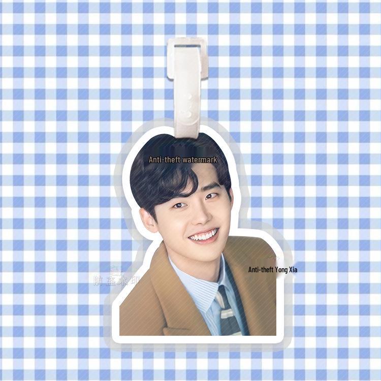 Lee Jong Suk Luggage Tag Backpack Charm Pendant Ornament