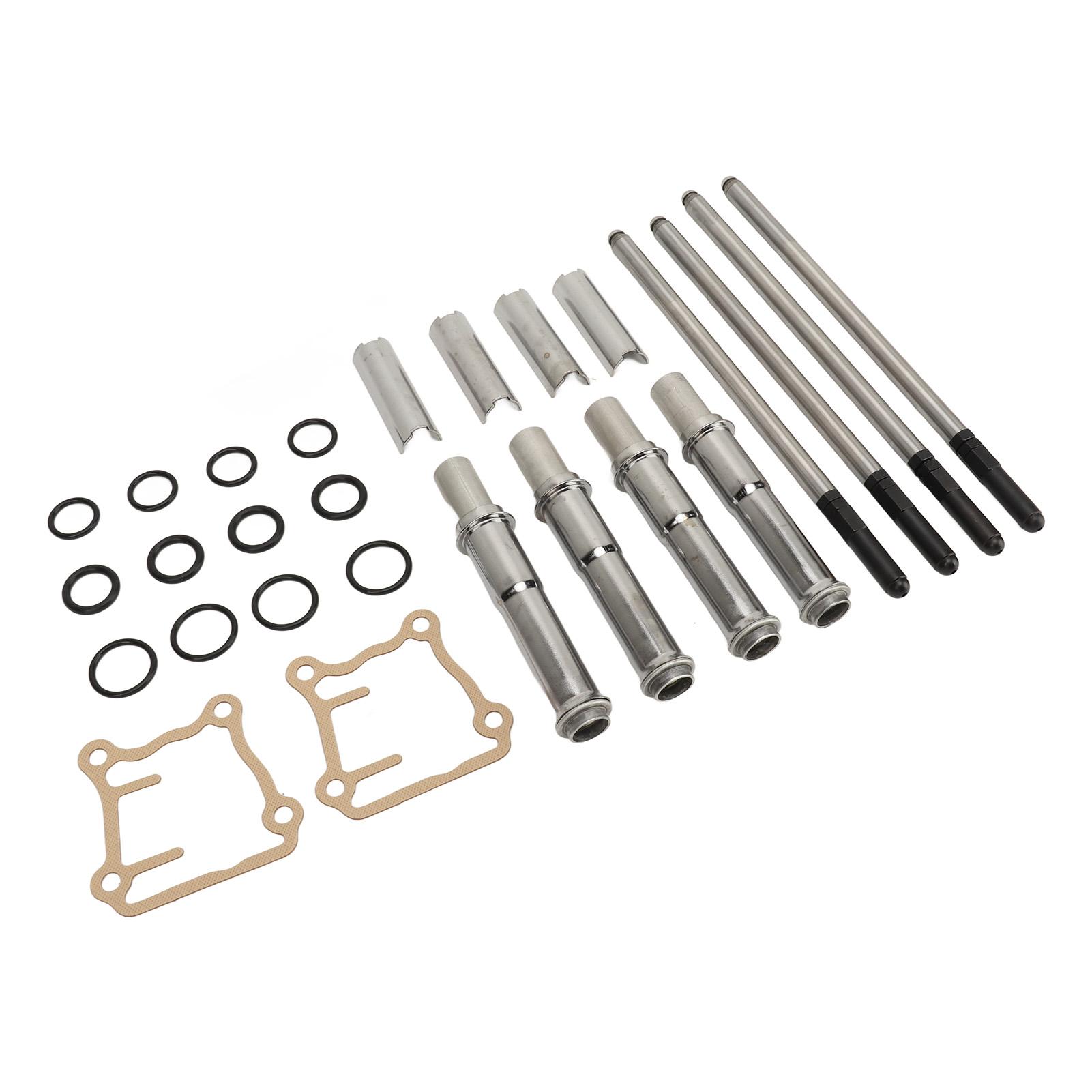 Adjustable Pushrod Kit with Covers Superior Strength 93‑5095 for Touring Big Twins 1999 to 2017