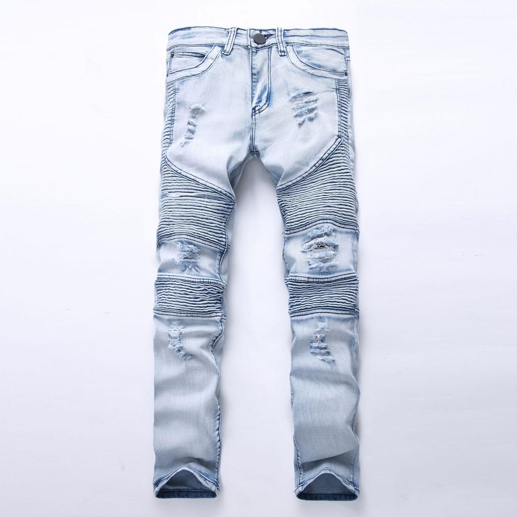 Pantaloni Biker In Pelle Marrone | Jeans In Pelle Sintetica Con Lacci Laterali Regolabili, Vita Con Bottone, Taglia 46 - 3
