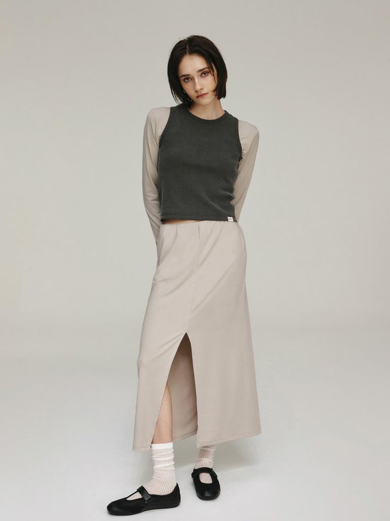 Pomme Rare Skirt (Beige)