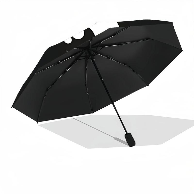1pc Automatic Opening/Closing Umbrella with Cute Cat Print - Portable Folding Design, 8-Rib Iron Frame, Outdoor, Ideal Gift for Fans, Travelers, Daily