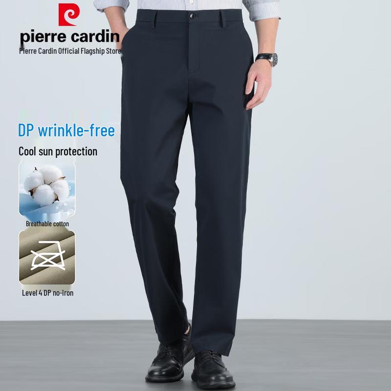 

Pierre Cardin Men s DP Wrinkle-Free Cotton Straight-Leg Casual Pants 36