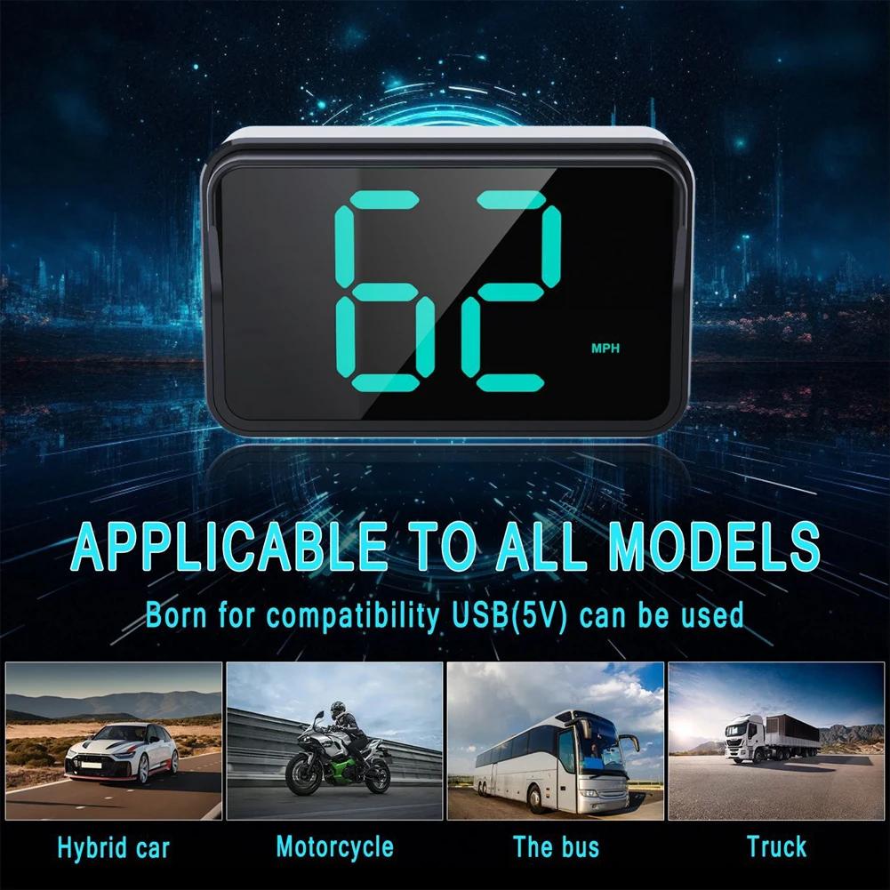 1pc Universal Head Up Display GPS HUD Digital Speedometer Speed Meter Suitable for All Vehicles Gps Speedometer