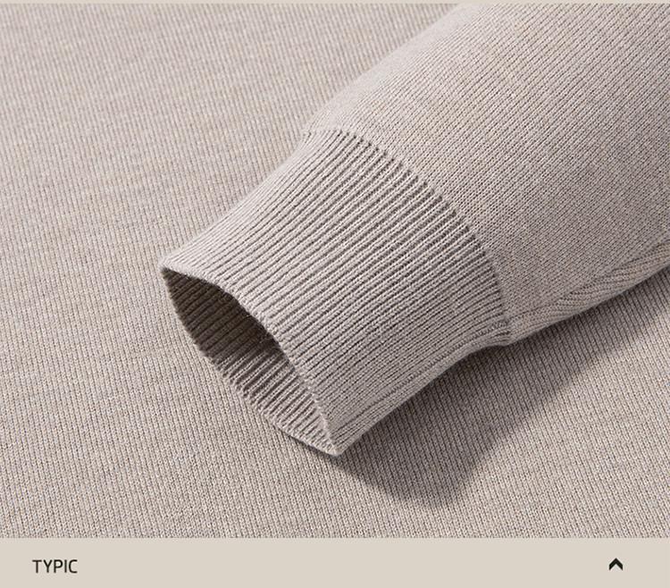 Men's Thickened Plus Velvet Zipper Pullover Knitwear - Autumn/Winter Casual Fashion Long Sleeve