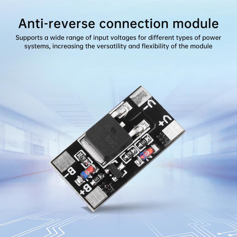 Ideal Diode Module Battery Capacitor Reverse Connection Protection Board Anti Reverse Connection Module 3V-28V 12A