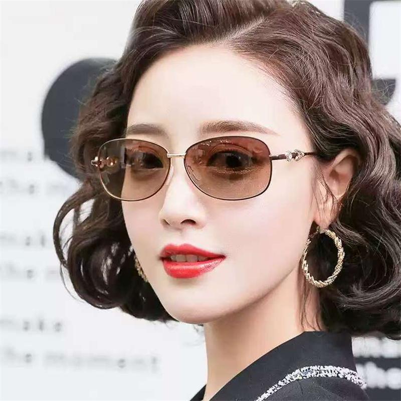 New Women's Polarized Sunglasses UV400 Color-changing Sunglasses Outdoor Cycling Sunglasses Street Style Sunglasses for Ladies TAC Lens Material
