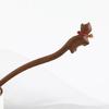 Wood Cats Hair Accessory Multifuntional Fashion Hair Jewelry Unique Cats Hairpin Wood Texture Suitable for Any Outfit