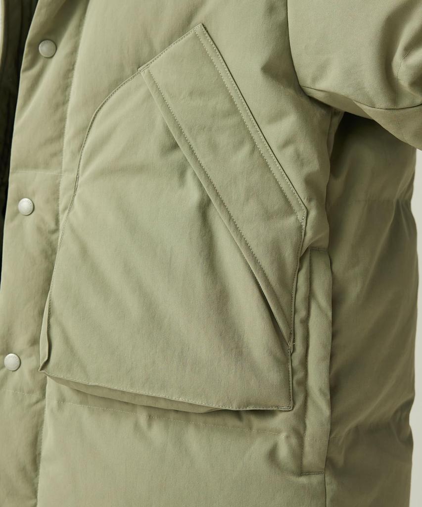 Snow Peak TAKIBI Weather Down Jacket Outerwear Jacket with Down Light Size L for Men and Women JK-25AU031, Insulation, Olive,