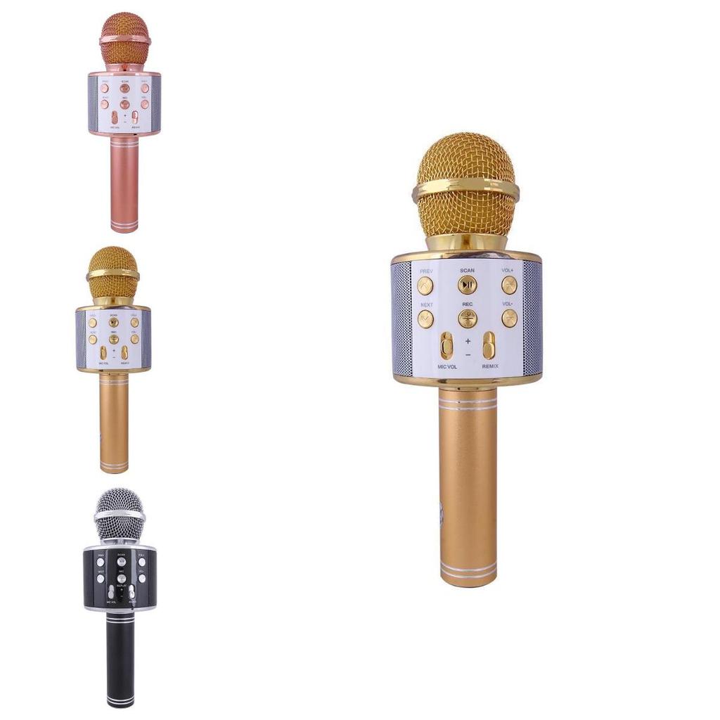 Wireless Bluetooth Microphone Handheld Ktv Mini Portable Speaker Usb Player For Home And Ktv Use