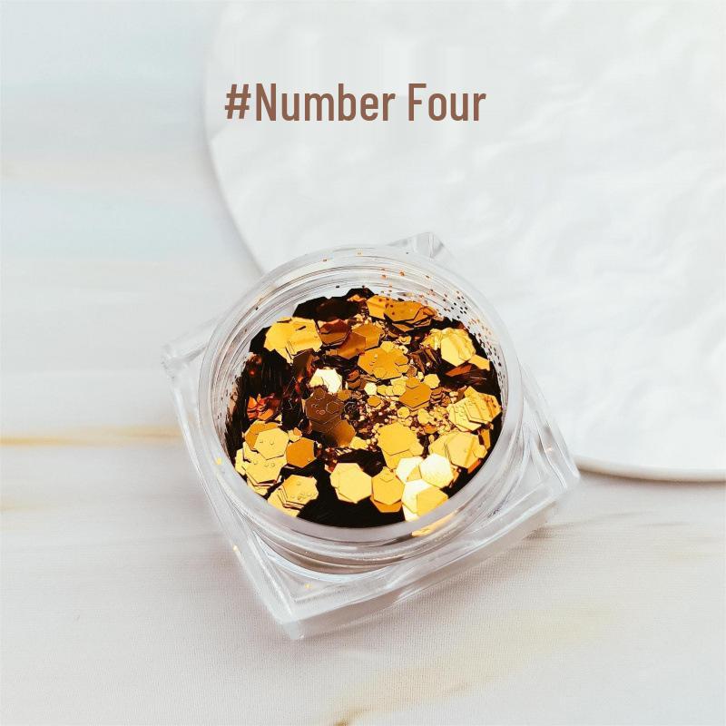 Gold Iridescent Nail & Eyeshadow Glitter Powder