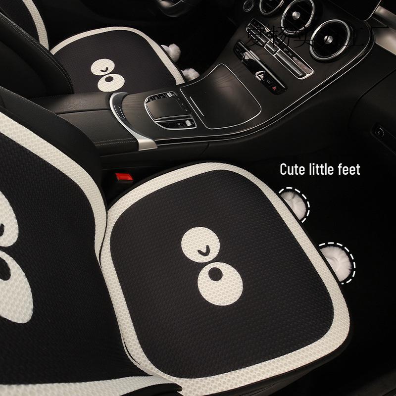 Cute Eyes & Feet Universal Car Seat Cushion for VW Golf, Sagitar, Tayron, T-Roc - All-Season Use.