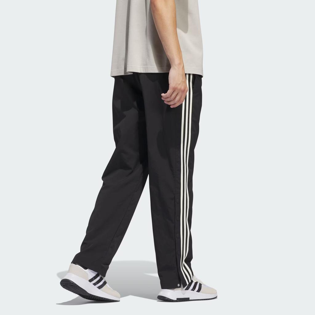 Adidas Originals Retro Sports Side Stripe Three Stripes Basketball Knit Pants Unisex Pants Black IM9648