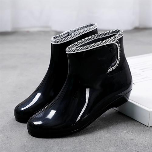 

Comemore Autumn Woman Rain Boot Women Galoshes Wedge Ankle Boots Women s Waterproof Shoe Ladies Footwear Female Rubber Shoes 40 40 чёрный