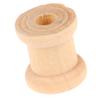 100Pcs Wooden Empty Thread Spools Wood Bobbins Reels Organizer Sewing Tools