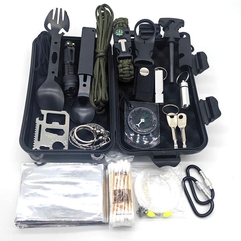 Multi-Functional Outdoor Survival Kit - Complete Set for Wilderness Exploration & Sports