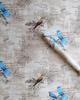 Vintage Bright Blue Birds Peel and Stick Wallpaper Floral Self Adhesive Wallpaper Removable Contact Paper for Dresser Drawer