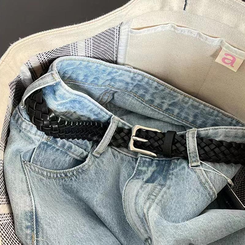 

Четыре сезона в наличии новый ретро вязаный пояс и ремень корейский повседневный универсальный эластичный пояс многоцветный унисекс 105cm