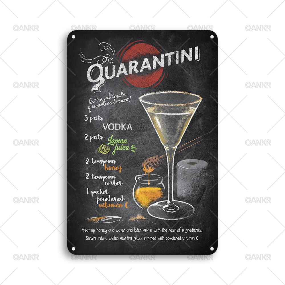 

Vintage Pub Bar Club Decor Poster Metal Tin Sign Ideal Gift Cocktail Recipe Metal Signs for Backyard Restaurant Home Wall Decor 20x30cm（7.8x11.8inch）