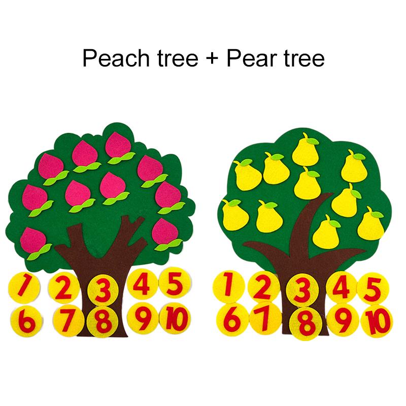 

Фетровое Дерево с Фруктами Детский Пазл из Нетканого Материала Интеллектуальное Развитие в Раннем Детстве Детские Игрушки Цифровые Игрушки Монтессо TMZ