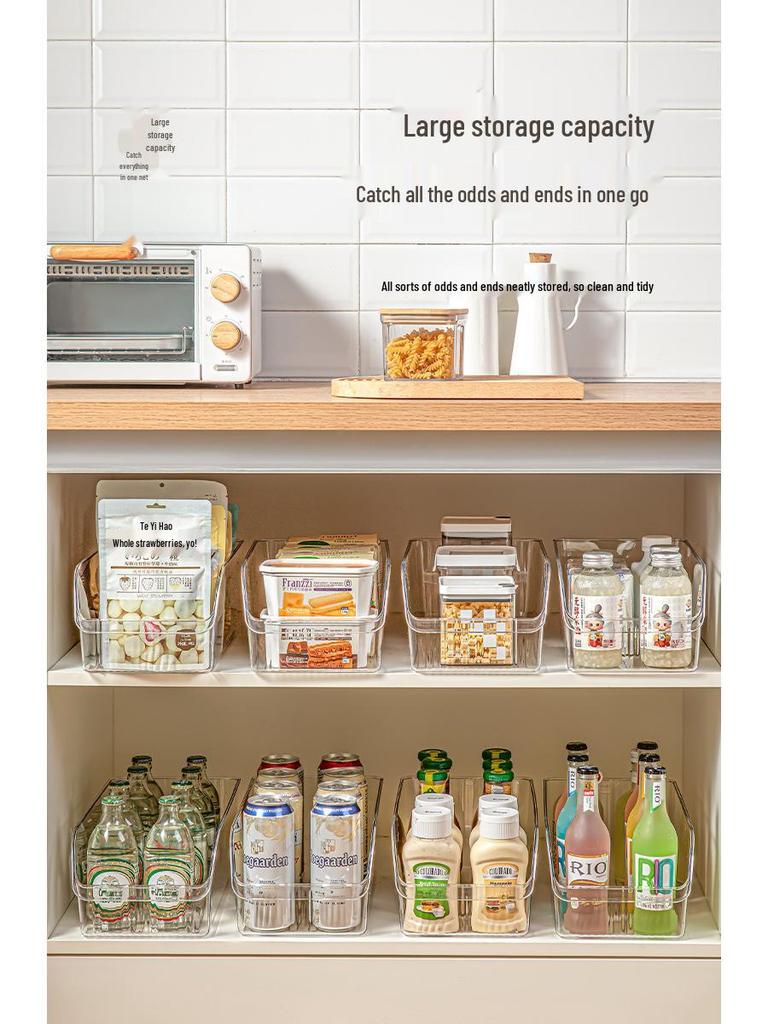 Food-Grade Plastic Kitchen Refrigerator Organizer for Vegetables, Eggs, and More