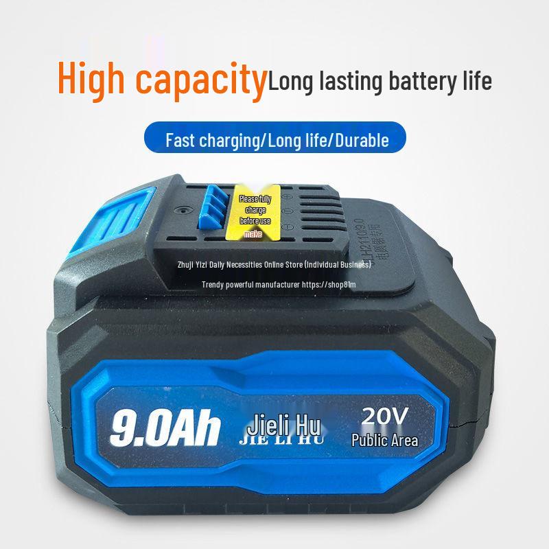 High-Capacity Lithium Battery Electric Tool Set: Circular Saw, Angle Grinder, Hammer, Wrench, and Flashlight