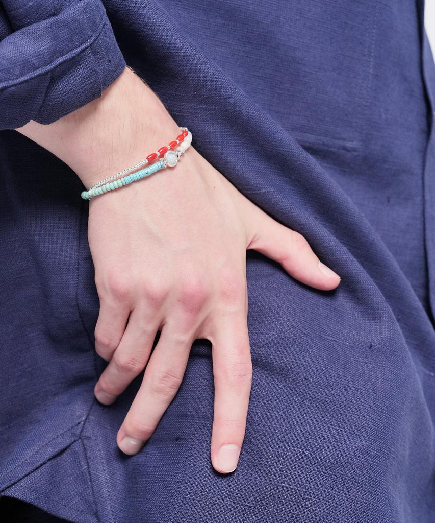 Hongwoosung Quiet Loop Bracelet_Aqua Fog
