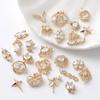 2pieces 3D Metal Zircon Nail Art Jewelry Japanese Nail Decorations Top Quality Zircon Crystal Manicure Zircon Diamond Charms