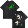 Washed Vintage Rock Band Type O Negative Rip Peter Steele Tribute T Shirt Male Casual Oversized Tshirt Mens Rocker Streetwear