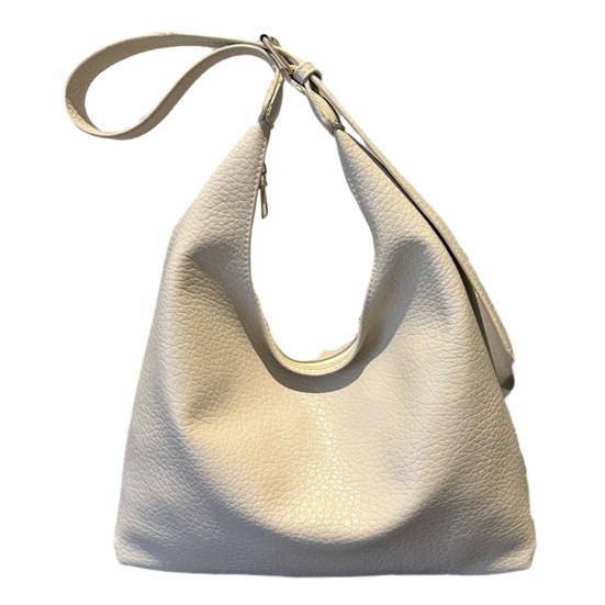 Slouchy Tote Bag Commuter Shoulder Bag Crossbody Handbag Casual Tote Purse for Women Work Shopping Daily Use бежевый