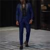 European & American Men's Business Casual Slim Fit Suit Set - Wedding Groom Two-Piece Outfit